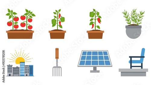 Urban gardening and renewable energy: icons of rooftop agriculture and sustainability