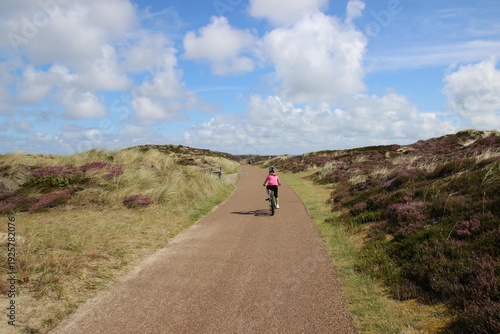 Bicycle tour on the island of Sylt on the North Sea
