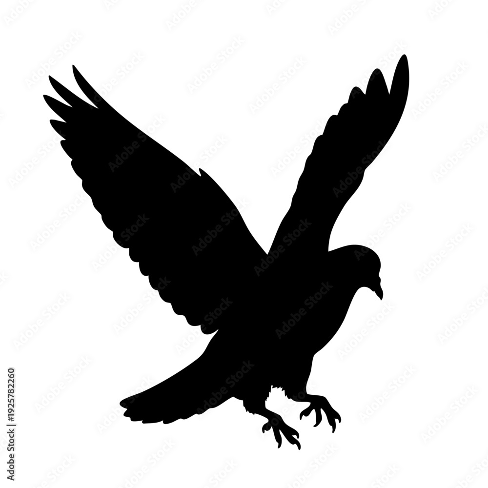 Fototapeta premium pigeon silhouette vector
