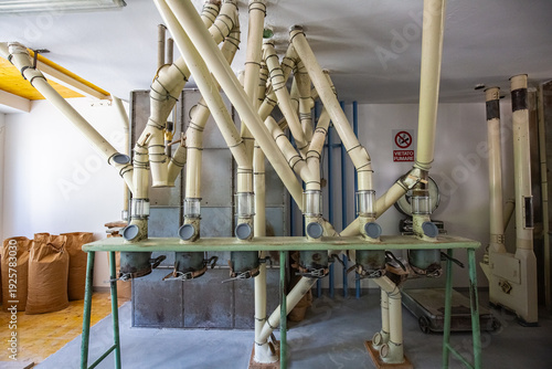 Wallpaper Mural Complex Flour Distribution and Piping System Torontodigital.ca