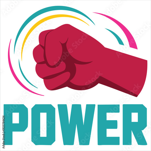 Vector Elements of Hand Association Human Rights Girl Power and Freedom Symbol