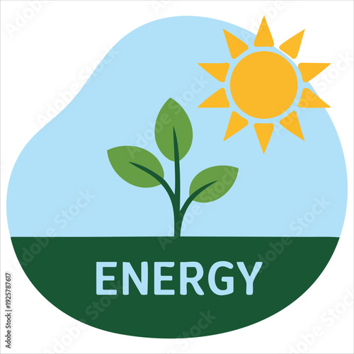 Nice Leaves of Plant with Sun for Nature and Growth Concepts Vector