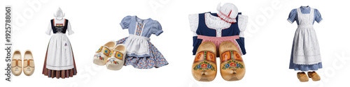 Fotografie Traditional Dutch Folk Costume Collection, Netherlands National Heritage Apparel