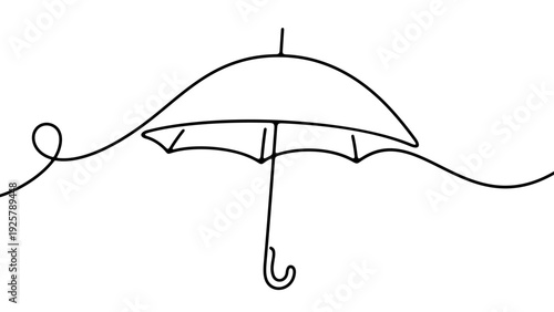 Umbrella, weather and rain, graphic design. Parasol, rainy, rainfall and downpour, vector design and illustration