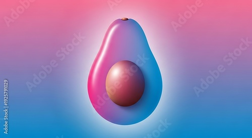 Vibrant 3D Rendering of Liquid Droplet Sphere.