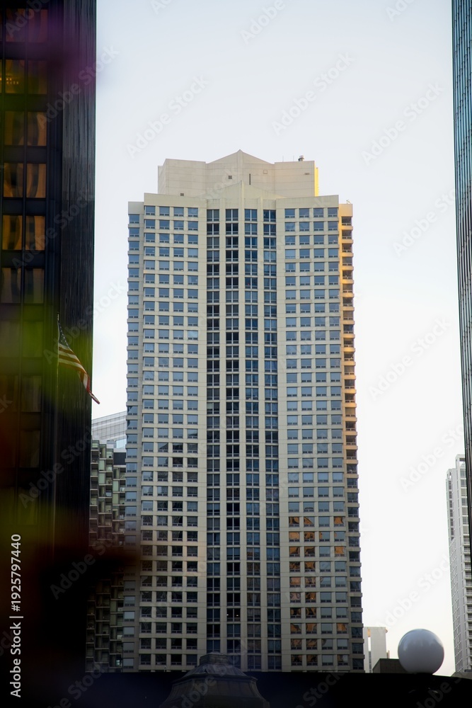 custom made wallpaper toronto digitalView of Chicago Buildings at Sunrise