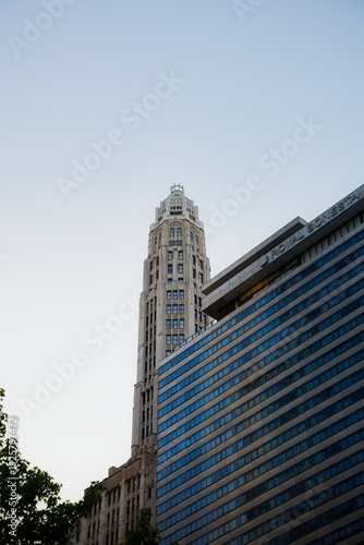 Wallpaper Mural View of Chicago Buildings at Sunrise Torontodigital.ca