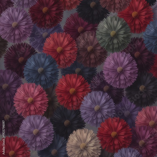 Vibrant array of colorful flowers