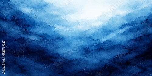 A bright blue sky background filled with fluffy white clouds and golden sunlight captures the essence of a clear summer day in this serene nature cloudscape