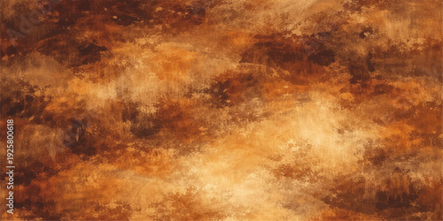 Abstract grunge background featuring old rusty metal texture with burning orange flames and hot red smoke over a dark textured paint design