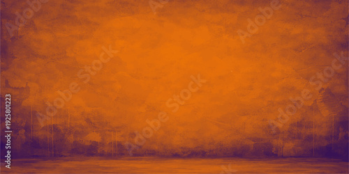 Dramatic sunset sky with orange clouds and glowing sunlight over a grunge old paper texture featuring a fiery weathered background