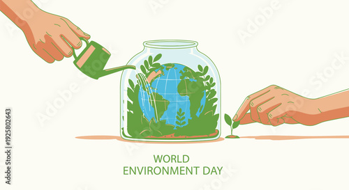 World Environment Day eco icon