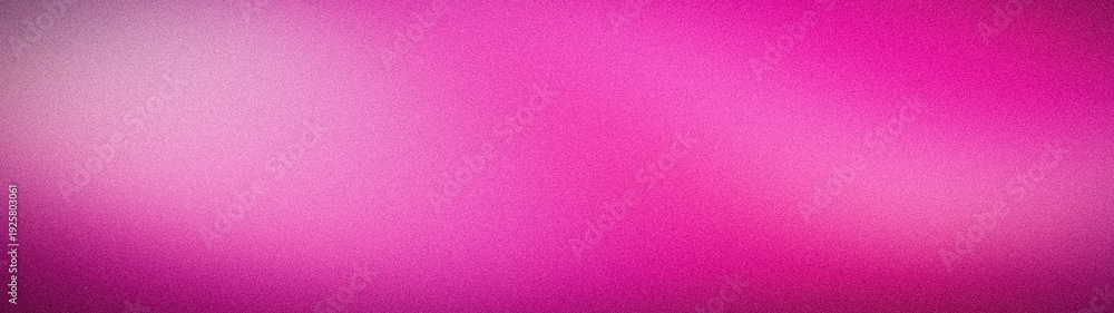Fototapeta premium Vibrant abstract wide background featuring a grainy texture with a soft blurred gradient of bright pink, magenta, and light purple tones for modern designs