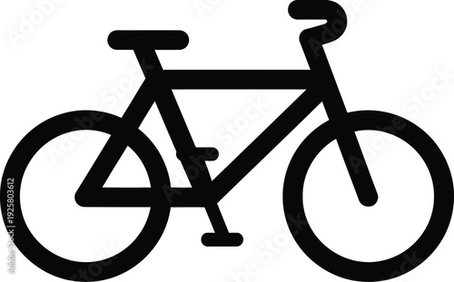 black bicycle icon