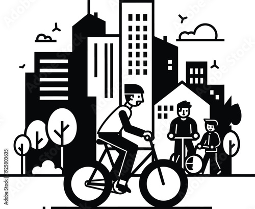 city cycling, urban biking