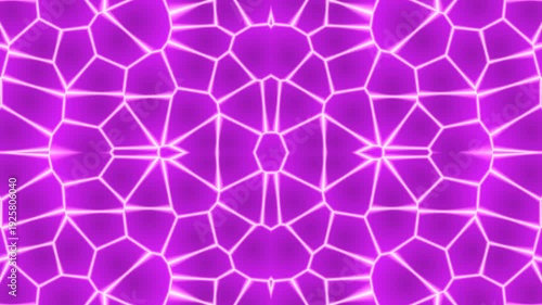 Abstract Purple Neon Geometric Pattern Background
