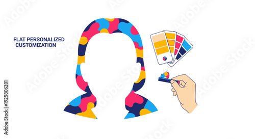 Flat personalized colorful necktie customization