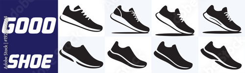  Good Quality Shoe Brand Vector Icons for Footwear Retail Store Catalog Marketing and Product Labeling
