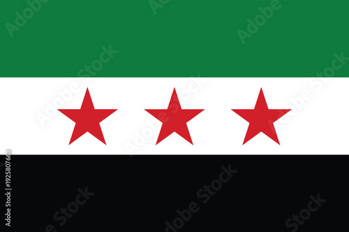 Official Flag of Syria – Syrian Arab Republic National Flag