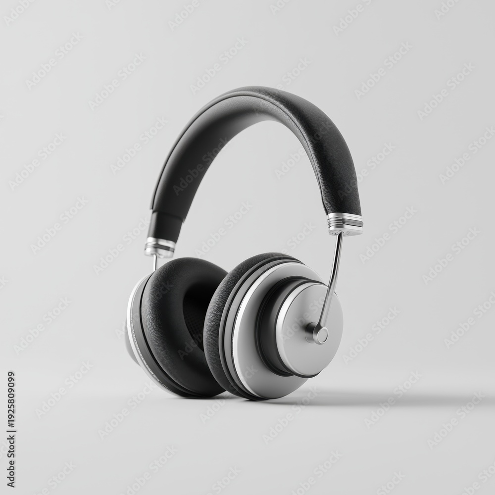 custom made wallpaper toronto digitalModern Over Ear Headphones on Minimal Light Background