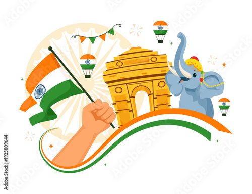 India Independence Day Celebration with India Gate