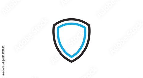 Shield Icon Representing Protection, Security, Privacy, Defense, and Safety, Illustration