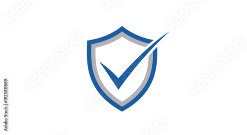 Shield Icon Representing Protection, Verification, And Security In Modern Design