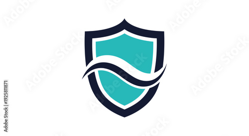 Shield Icon Representing Security and Protection in a Modern Minimalist Emblem Design