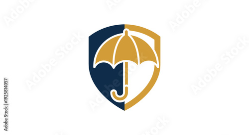 Shielding Against Uncertainty: An Umbrella Logo Depicting Protection and Security