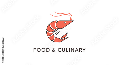 Shrimp Seafood Icon for Restaurants and Culinary Businesses Marketing Branding