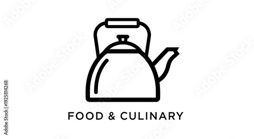 Simple Kettle Icon Illustrating Kitchenware Ready For Brewing Beverages or Infusions