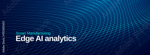 Abstract background business intelligence finance for fintech Business technology and blue digital Technology. Blue background modern mesh for network line waves and wave lines grid.