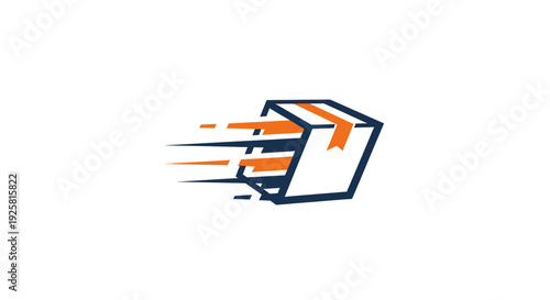 Speedy Package Delivery Graphic for E-Commerce and Fast Shipping Solutions
