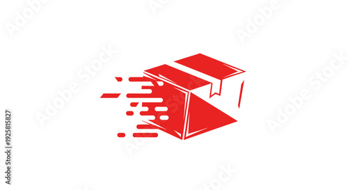 Speedy Package Delivery Graphic for Logistics and Shipping Services Worldwide