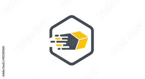 Speedy Package Delivery Visuals: A Dynamic And Modern Branding Concept