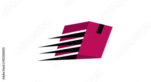 Speedy Parcel Delivery Concept with Minimalist Design and Focus on Quick Shipping