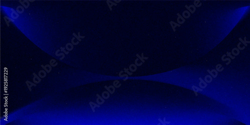 Blue studio gradient background. Abstract empty room backdrop. 3d vector cool light texture. Luxury neon lights limbo bg. Dark festive color bg. Modern photo studio spotlight glow podium gradation