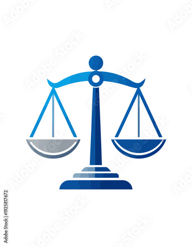 Stylized Balance Illustration Symbolizing Justice Legal System and Equality Principle