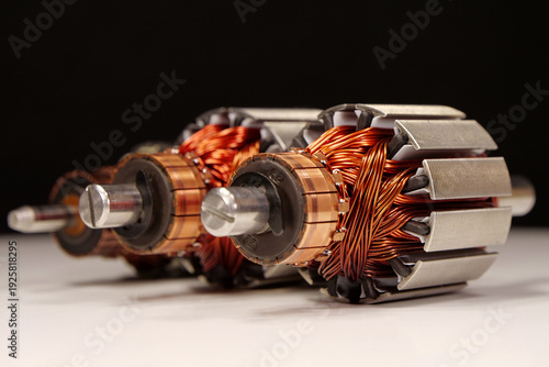 Tableau sur toile Rotors of electric motors from small household appliances