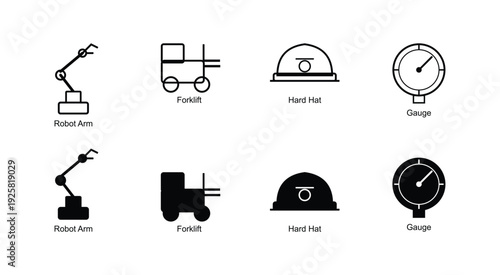 Collection of various icons including lamps outlets and clocks