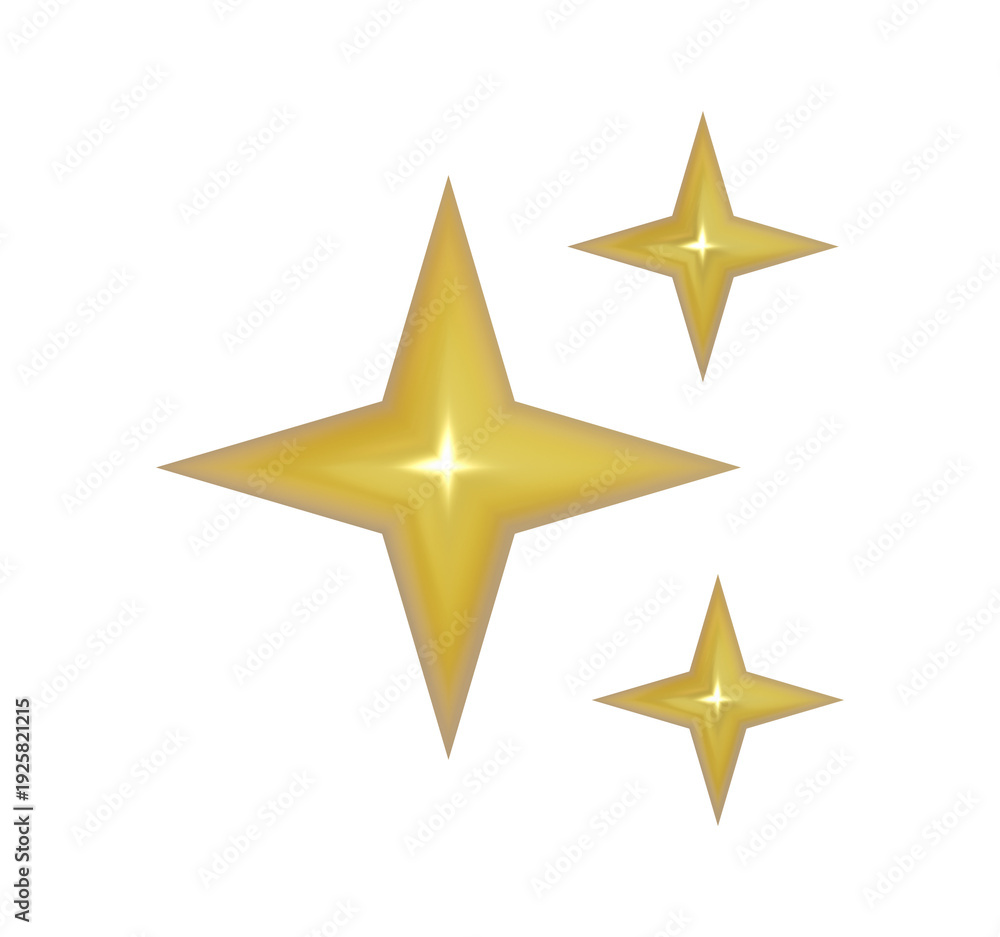 Obraz premium gold star