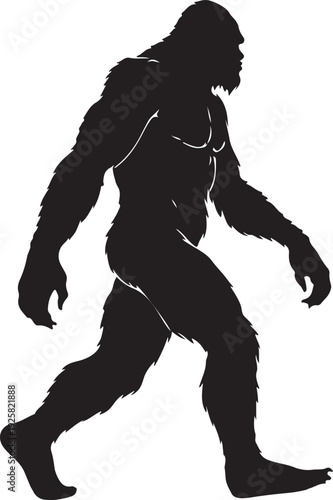 walking bigfoot silhouette
