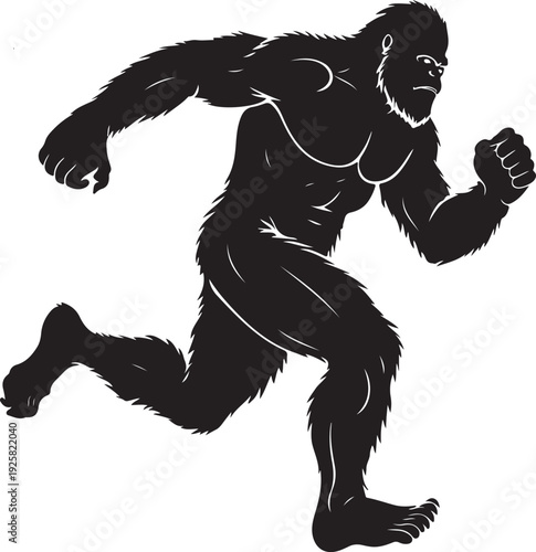 running bigfoot silhouette