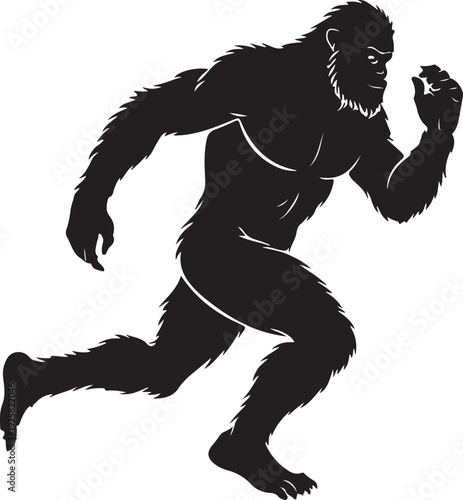 running bigfoot silhouette