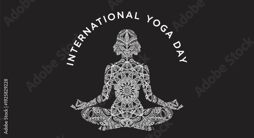 International Yoga Day vector graphic