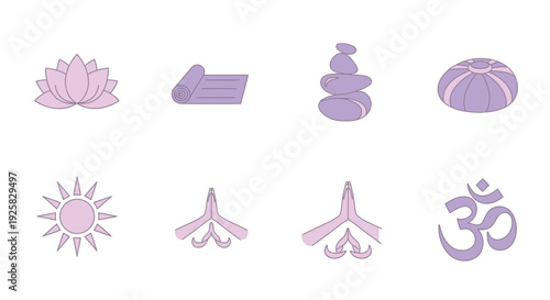 Collection of Spiritual and Meditation Symbols.