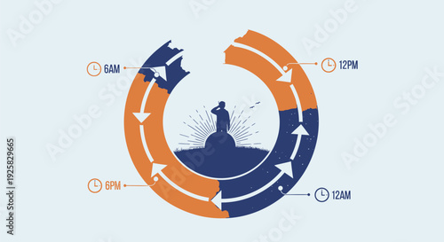 Digital marketing icon set with 6 symbols
