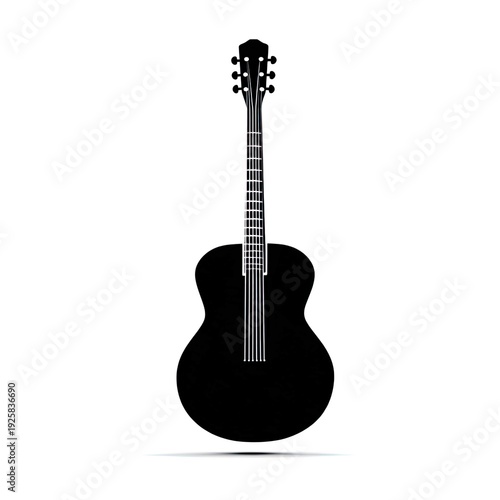 silhouette of a guitar