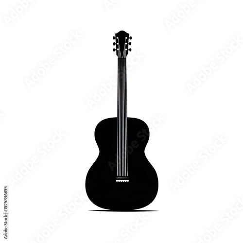 silhouette of a guitar