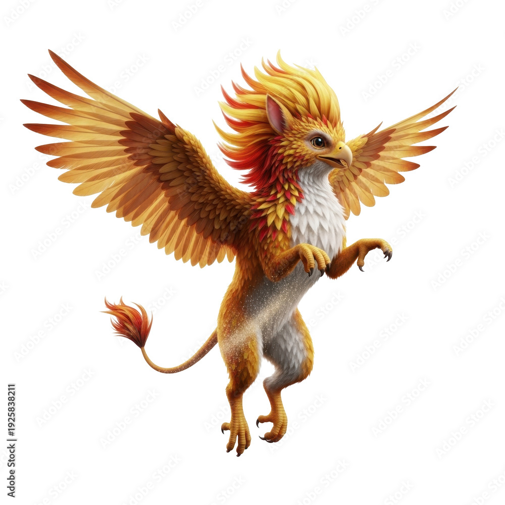 Fototapeta premium Fantasy Griffin Creature Illustration